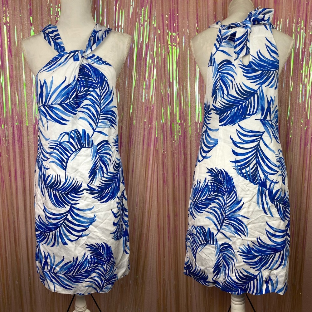 Tommy Bahama Palm Leaf Halter Dress